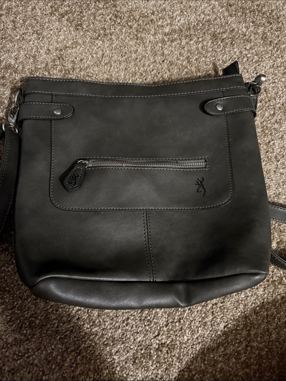 Browning Black Faux Leather Shoulder Bag